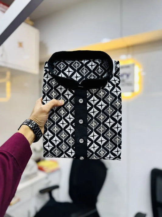 Heavy Work Men's Kurta