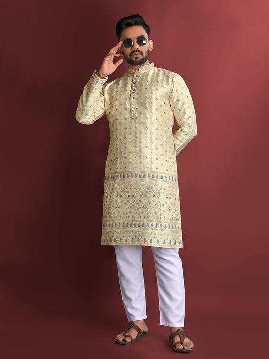 Men's Designer Daaman Concept Kurta