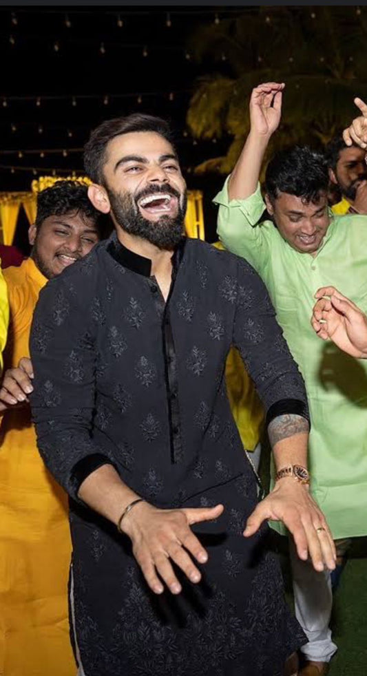 Black Kohli Kurta