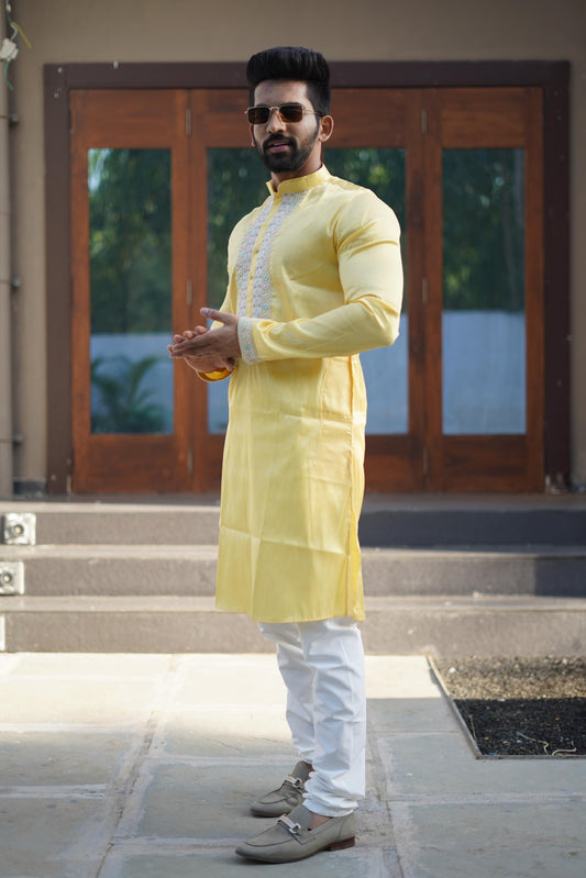 Men's Fabulous Coding Work Designer Kurta